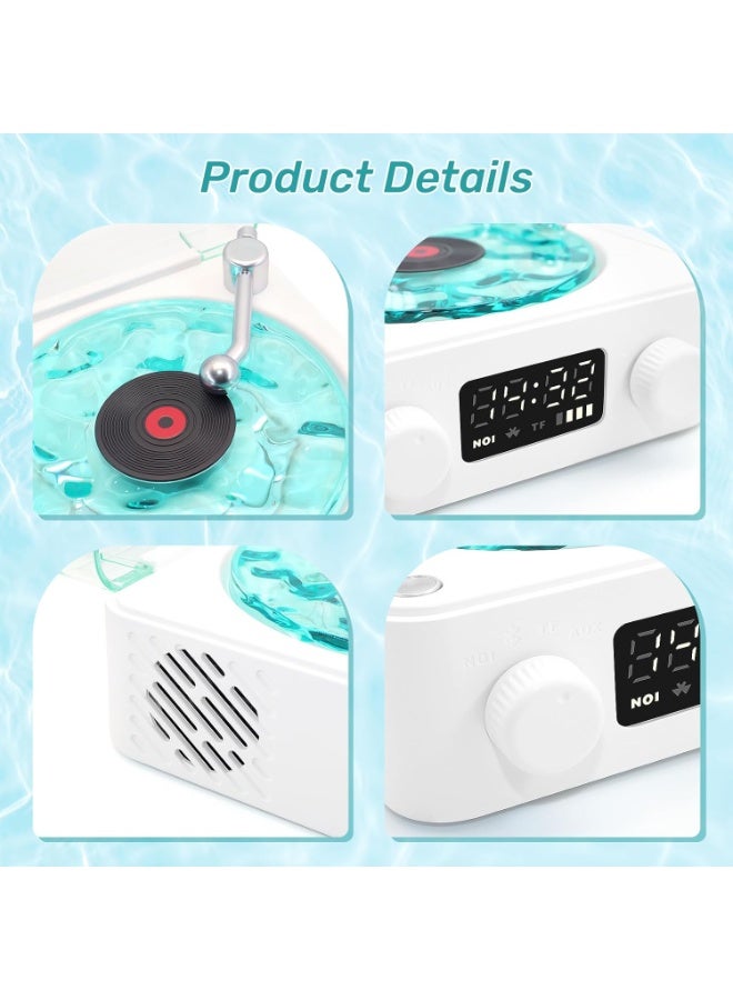 To pour Bluetooth Speaker With Moving Water Wave Lights & Radio – 360° Stereo Sound, Ambient Light For Home Decor & Bedroom - Image 3