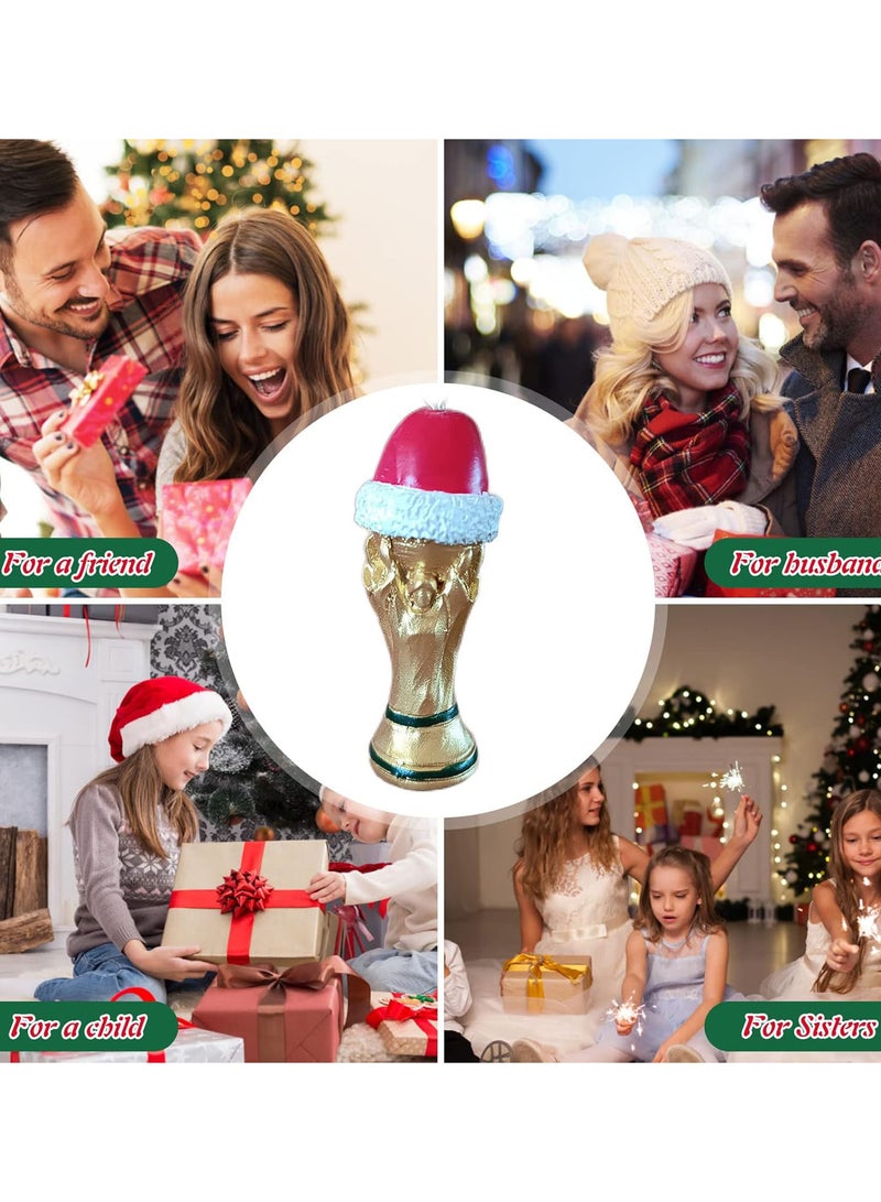 GGOOT Football World Cup Christmas Hat Statues Resin Souvenirs Charms Exquisite Hat Sculpture Drop Ornaments Decorative Christmas Trees Ornaments Christmas Accessories - Image 5