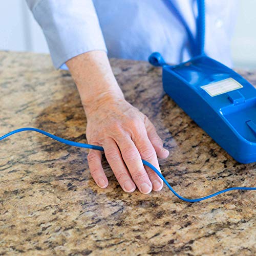 iSoHo Phones - Straight Phone Cord for Corded Landline Phones, Telephone Extension Land Line Cords, Easy to Use - for House, Home Office Telephone Cable Color - Classic Blue 25ft - Image 4