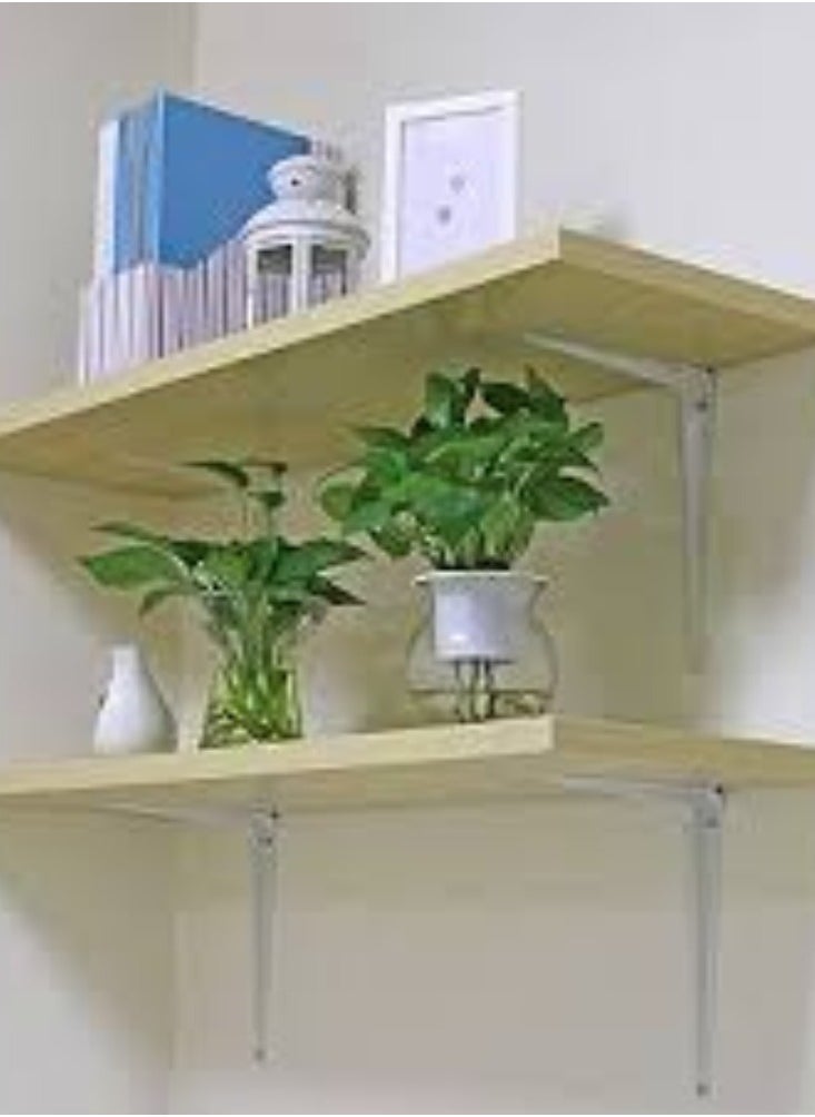 KNP KNP White Light Duty One Pair Shelf Brackets Tripod (10x12 INCH)  - Image 4