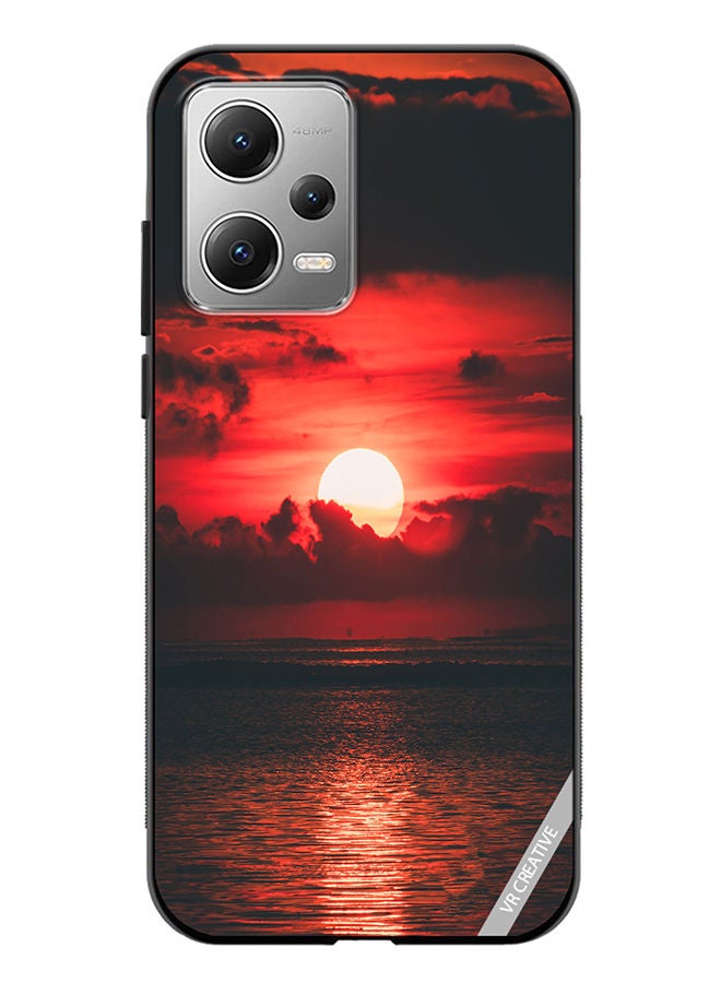 VR CREATIVE Protective Case Cover For Xiaomi Redmi Note 12 Loving Sun Design Multicolour - Image 1