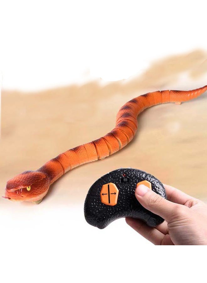 محاكاة غريبة للتحكم عن بعد كوبرا بالأشعة تحت الحمراء للتحكم عن بعد خدعة واقعية أفعى الجرسية نموذج حيوان صغير - اللون: 7702 ثعبان صغير أصفر - Image 4