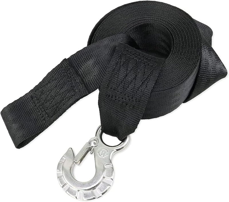 WAVESRX Boat & Jet Ski Trailer Winch Strap Replacement | Winch Hook Strap for Trailer | Marine Grade SS 316 Alloy Premium PWC and Boat Straps | Safely Launch, Retrieve, and Transport Your Watercraft - Image 1