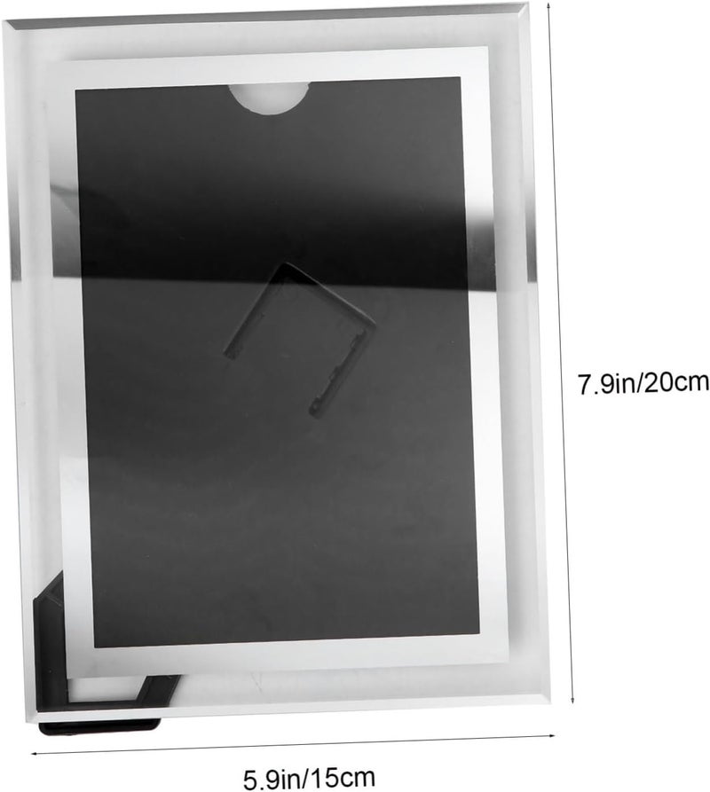1pc Elegant Glass Photo Frame Stylish Certificate Holder for Home Office Design for Suitable for Living Room Bedroom More - Image 2