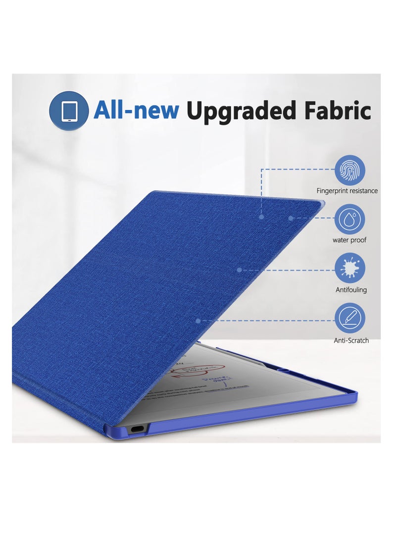 My Choice - Remarkable Paper Pro 11.8”, Slim Hard Back Shell Protective Auto Sleep/Wake Book Folio Cover with Pen Holder for Remarkable Paper Pro Tablet 2024 Released, Blue - Image 1