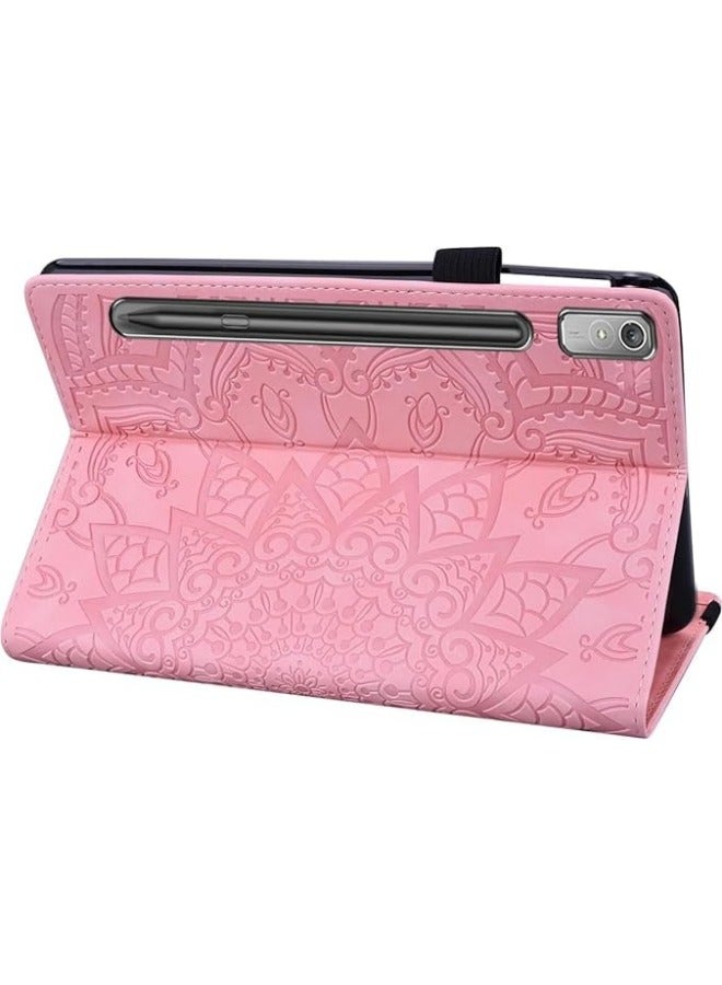 general Compatible with Lenovo Tab P12/ Xiaoxin Pad Pro 12.7 inch PU Leather Case Embossing Protective Shell Smart Case Stand Case Flip Cover - Image 5