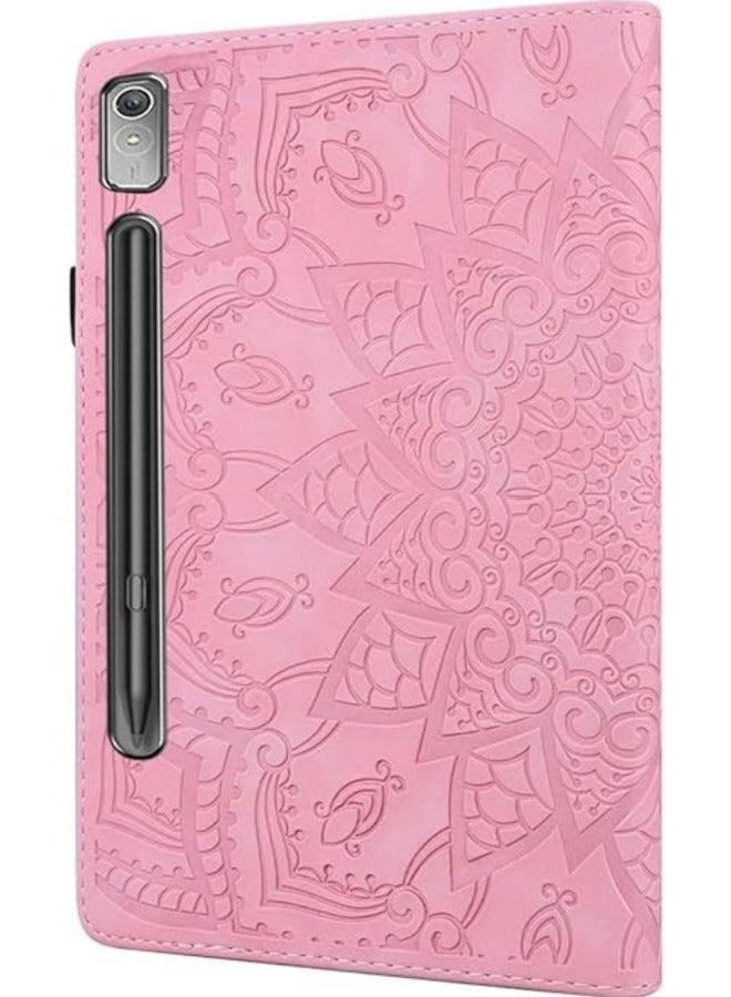 general Compatible with Lenovo Tab P12/ Xiaoxin Pad Pro 12.7 inch PU Leather Case Embossing Protective Shell Smart Case Stand Case Flip Cover - Image 4