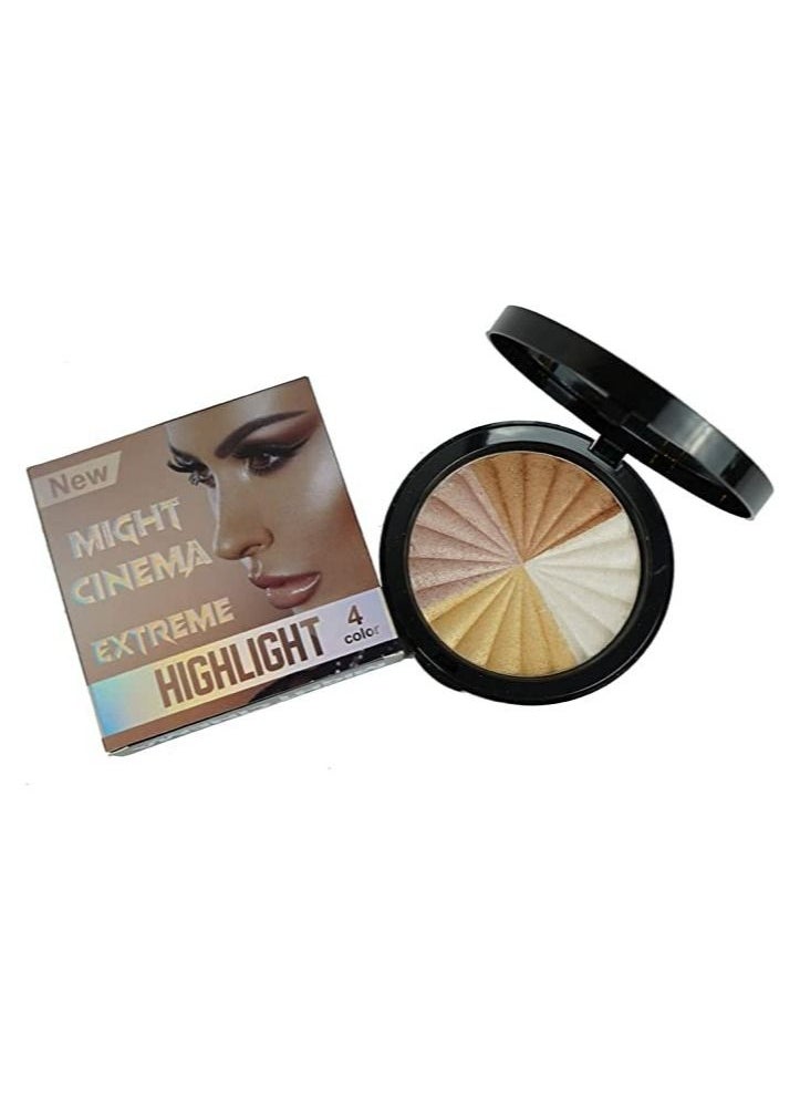 Might Cinema - New Extreme Highlighter - 4 Colours Set With brush Multi-colored - Image 1
