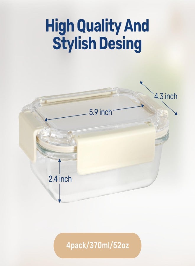 حاويات تحضير وجبات الطعام من YSSOA بأغطية زجاجية حصرية، حاويات تخزين زجاجية بأغطية، خالية من مادة BPA، علب غداء زجاجية، منظمات ومخزن للمطبخ، آمنة للاستخدام في الفريزر والفرن، مانعة للتسرب - Image 2