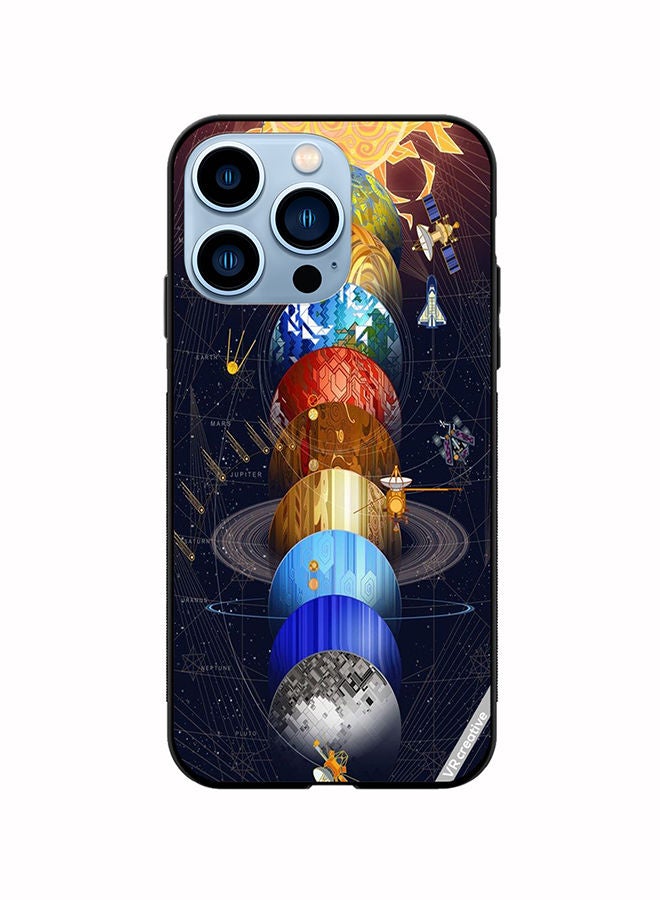 VR CREATIVE Protective Case Cover For Apple iPhone 14 Pro Max Earth Design Multicolour - Image 1