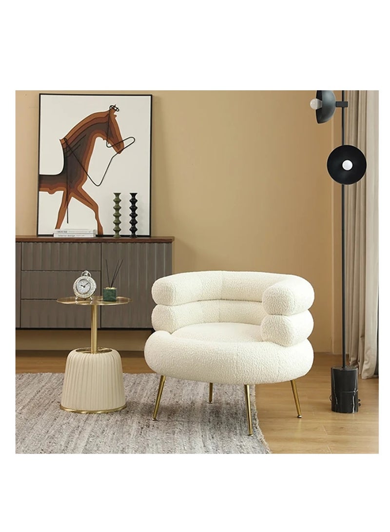 Comfynest Comfynest Bouclé U Form Accent Chair for Stylish and Modern Living  - Image 1