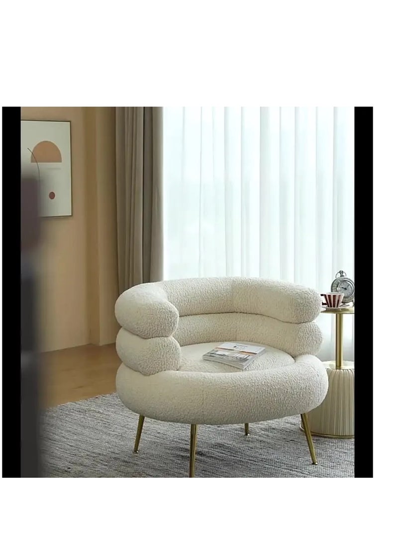 Comfynest Comfynest Bouclé U Form Accent Chair for Stylish and Modern Living  - Image 3