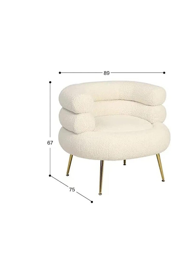 Comfynest Comfynest Bouclé U Form Accent Chair for Stylish and Modern Living  - Image 4