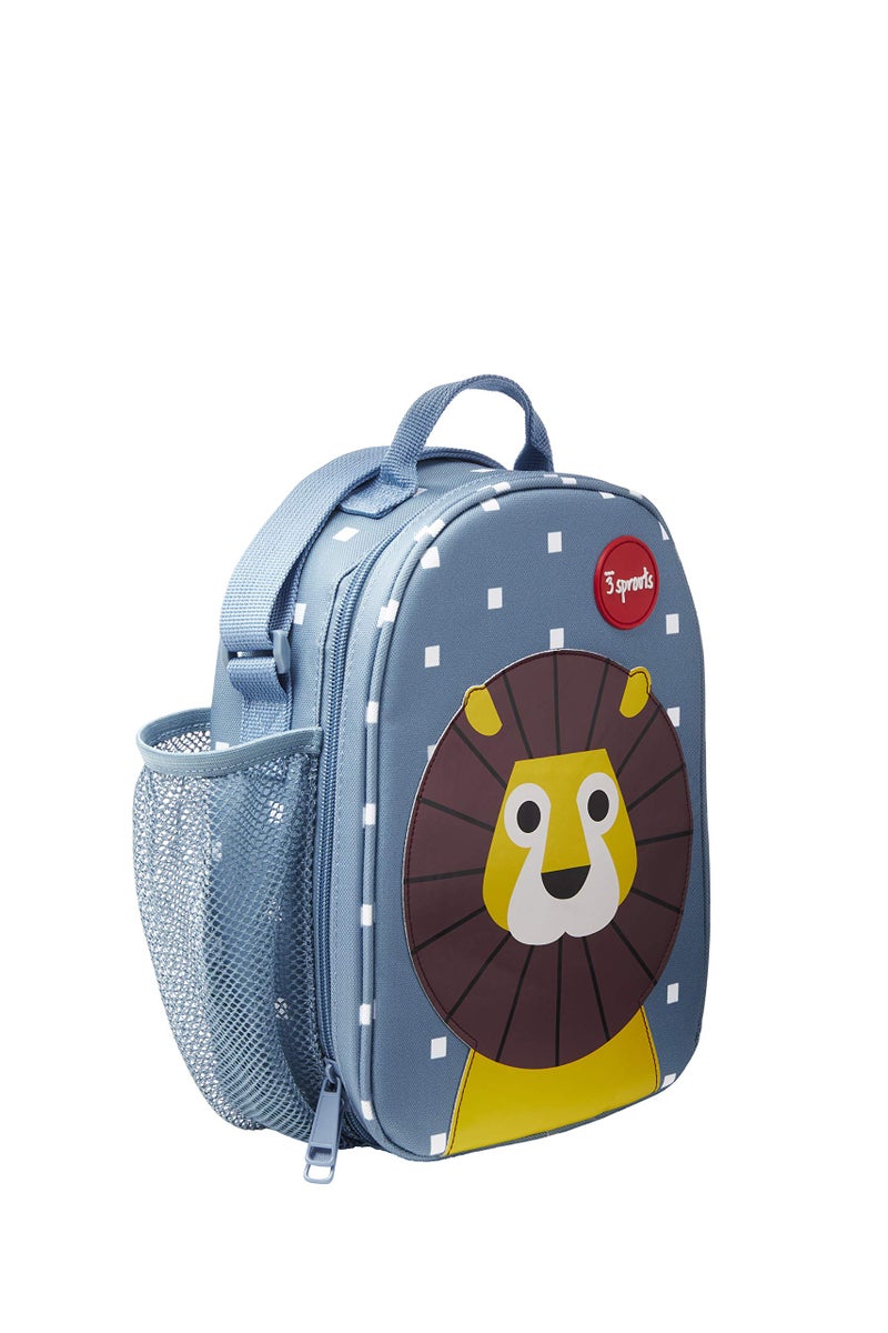 3 Sprouts Kids Lunch Bag - Durable Lunch Box for Boys and Girls - Kids Lunch Box - Perfect for Daycare, School and Travel - Insulated Fabric, Water Bottle Holder - Ideal for Children 3+, Lion - Image 4