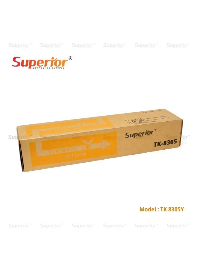 SOS Superior Superior TK-8305Y Yellow Toner Cartridge – For TASKalfa 3050ci / 3550ci / 3051ci / 3551ci - Image 2