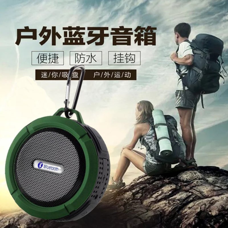 Street Stall Supply Export Wireless Portable Plug-In Card Bluetooth Audio C6 Gift Bathroom Waterproof Large Suction Cup Bluetooth Speaker - Image 3