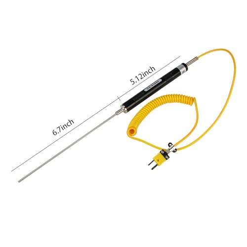 URBEST NR-81532B -50 to 500deg/C K Type Handheld Surface Thermocouple Probe for Measuring The Surface Temperature - Image 2
