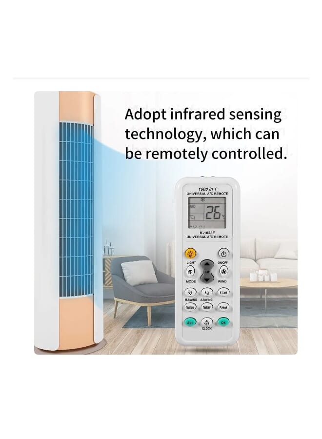 1000 in 1 Universal Remote Control K 1028E AC Digital LCD for Air Conditioner - Image 2