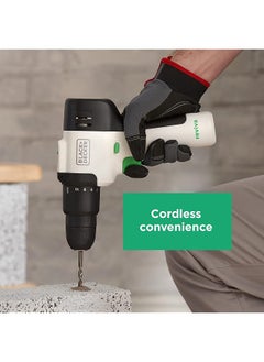 BLACK+DECKER Powerful 12V Cordless Lightweight Hammer Drill Made From 50 Percent Recycled Material With Maximum 400Nm Torque Revhd12C Gb  - Image 4