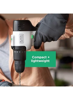 BLACK+DECKER Powerful 12V Cordless Lightweight Hammer Drill Made From 50 Percent Recycled Material With Maximum 400Nm Torque Revhd12C Gb  - Image 3