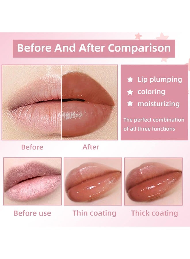 آي بي سي سي سي أن دي سي Plump Lip Lip Blender, مرطب الشفاه الملون، أحمر شفاه مرطب للنساء، بلسم ملون للشفاه، تفتيح الشفاه للشفاه الداكنة، مرطب ملون للشفاه، يقلل من تجاعيد الشفاه، تركيبة غير لزجة - Image 3