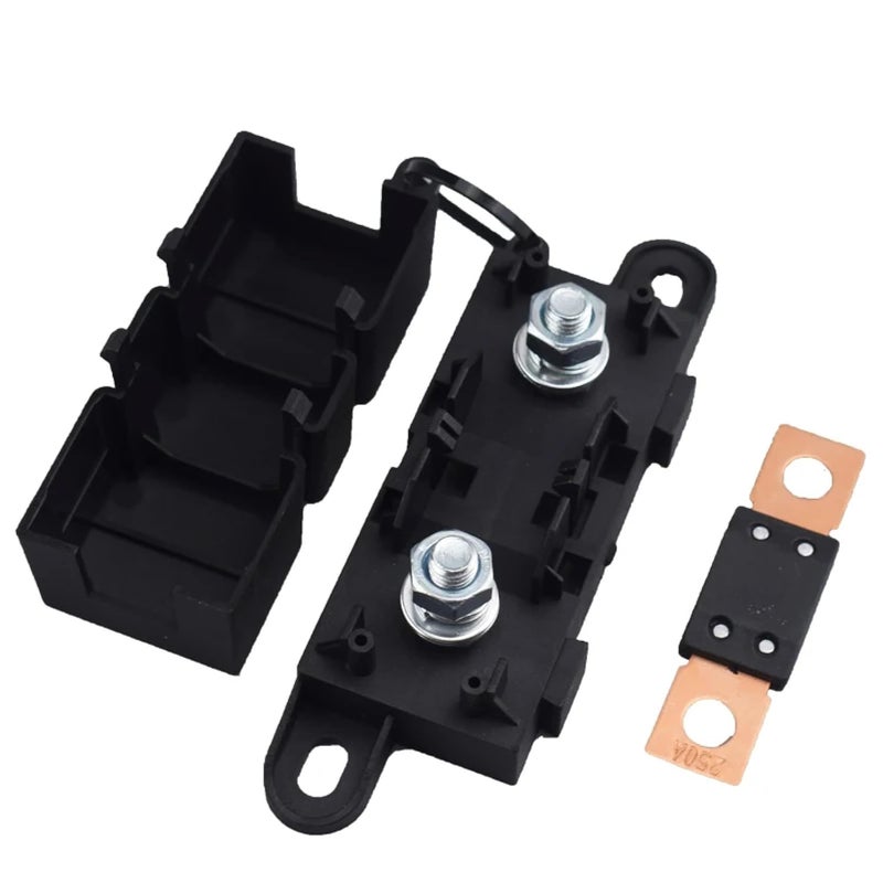 ANM H3 MEGA Automotive Blade Fuse Holder Black Bolt On Design 100A High Current Capacity - Image 3