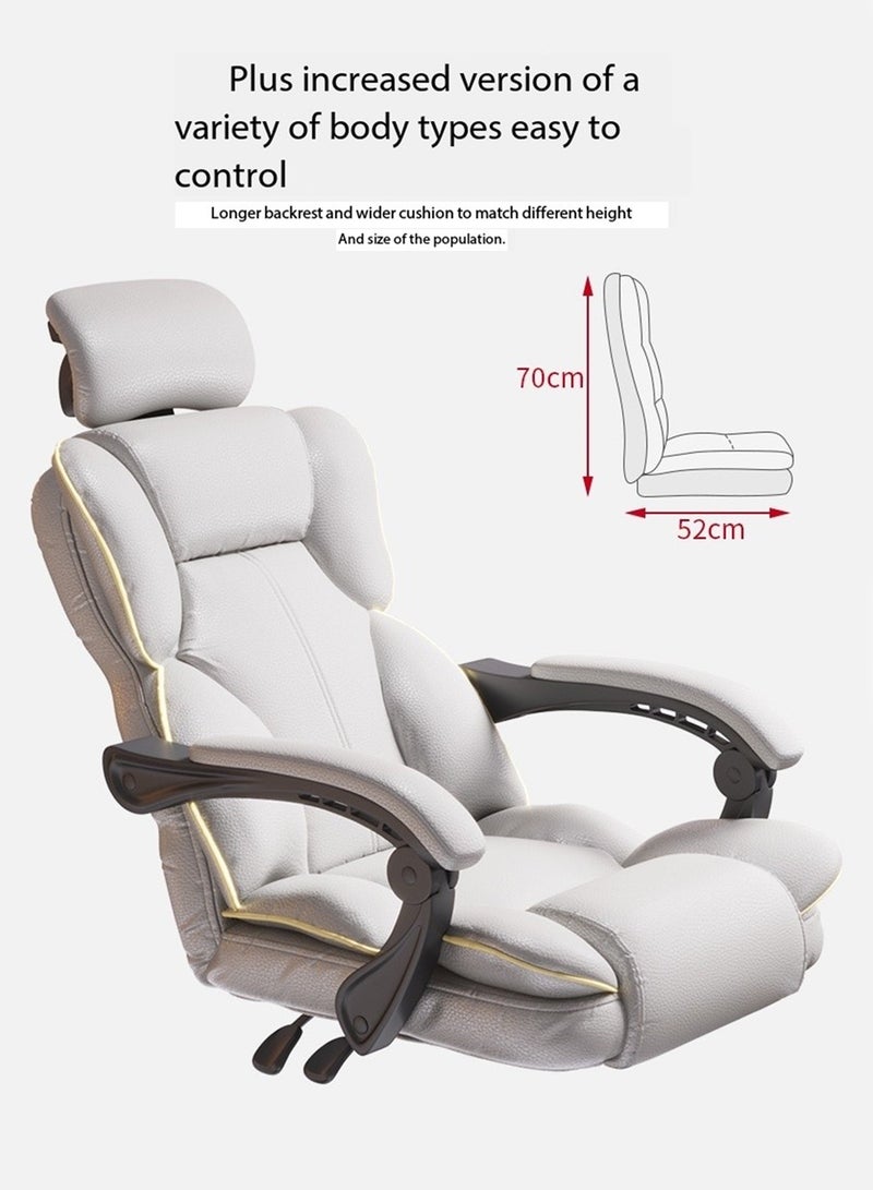 LIMOS Gaming Office Chair High Back Ergonomic Desk Computer Chair with Lumbar Support Retractable Footrest Adjustable Swivel and Arm-Rest - Image 3