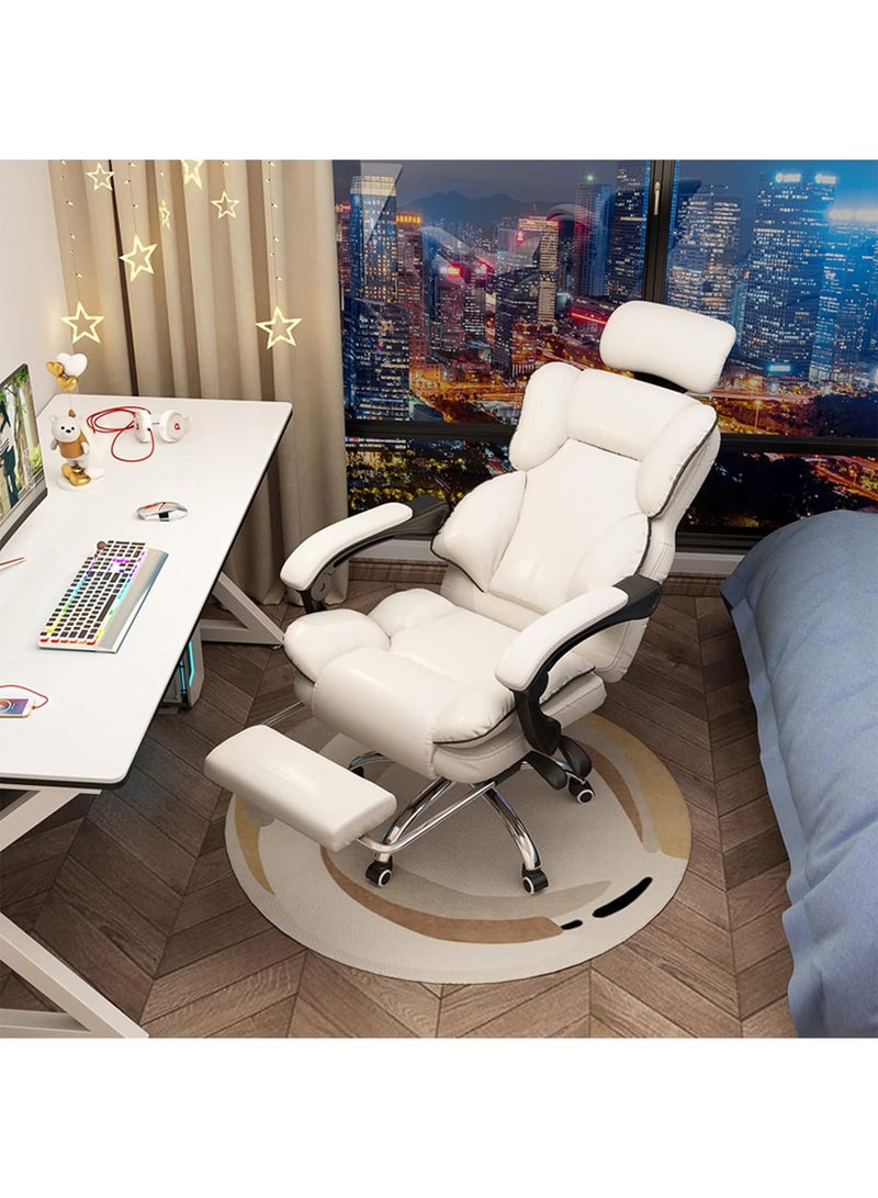 LIMOS Gaming Office Chair High Back Ergonomic Desk Computer Chair with Lumbar Support Retractable Footrest Adjustable Swivel and Arm-Rest - Image 2