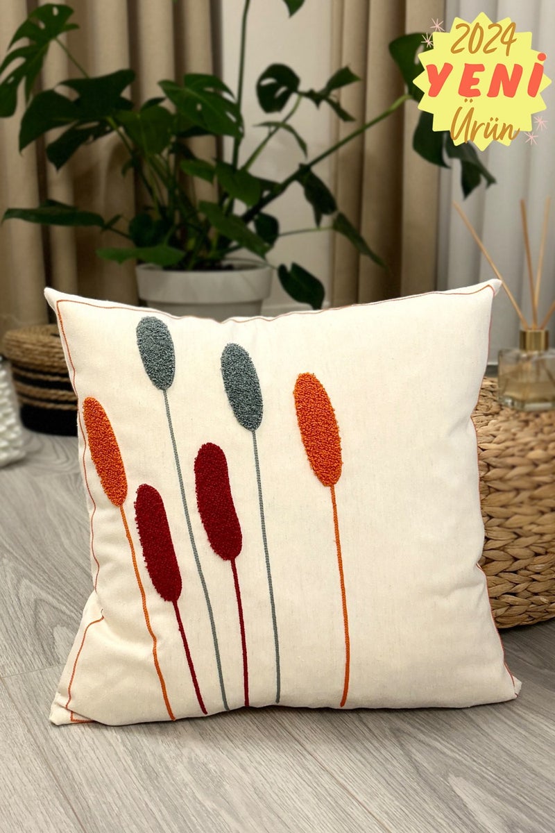 Filamente Special Design Real Punch Punch Pattern Bohemian Cushion Cover Beige  - Image 1