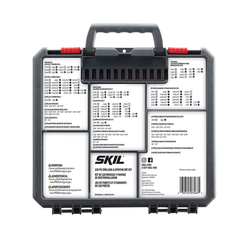 SKIL 120pc Drilling and Screw Driving Bit Set with Bit Grip - SMXS8501 - Image 3