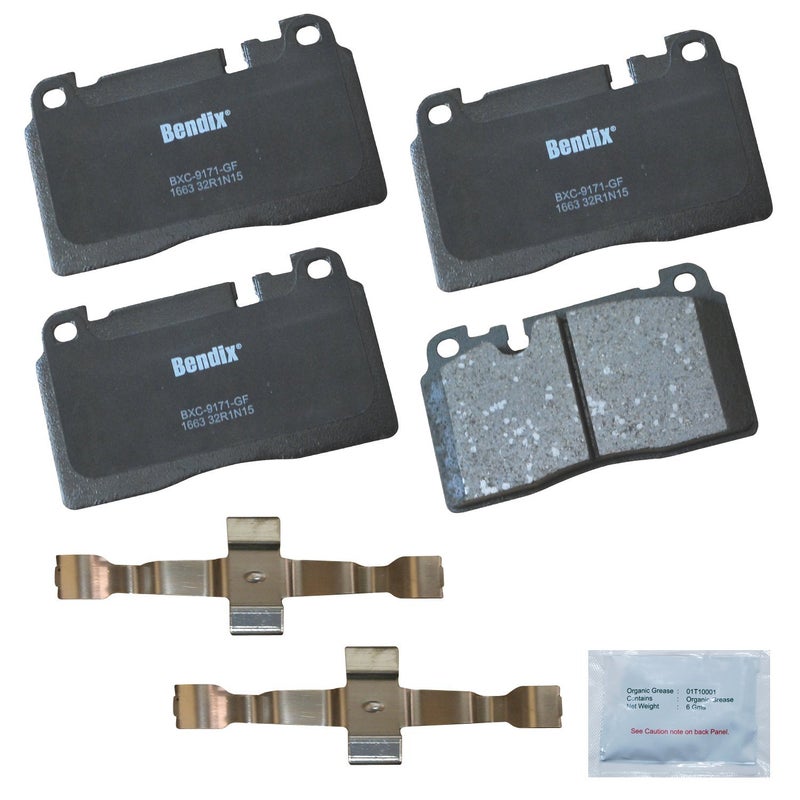 Bendix Priority1 CFC1663 Ceramic Front Brake Pads for Audi A6 2016, Q5 2017-2013 - Image 3