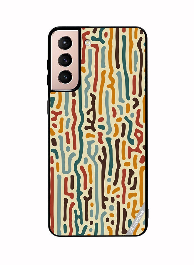 VR CREATIVE Protective Case Cover For Samsung Galaxy S21 Plus 5G Mix Pattern Design Multicolour - Image 1
