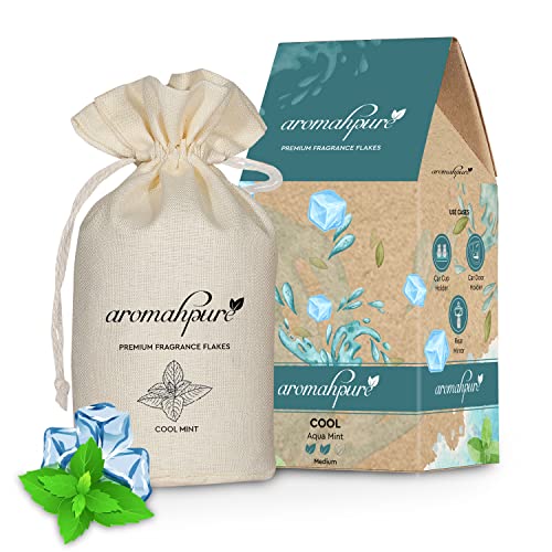 Aromahpure Premium Car Perfume Fragrance Flakes - Cool, Luxury Car Air Freshener made Organically with Essential Oil, Grains, and Flakes - 50 Gms, Last Upto 30 days, IFRA certified - Image 1