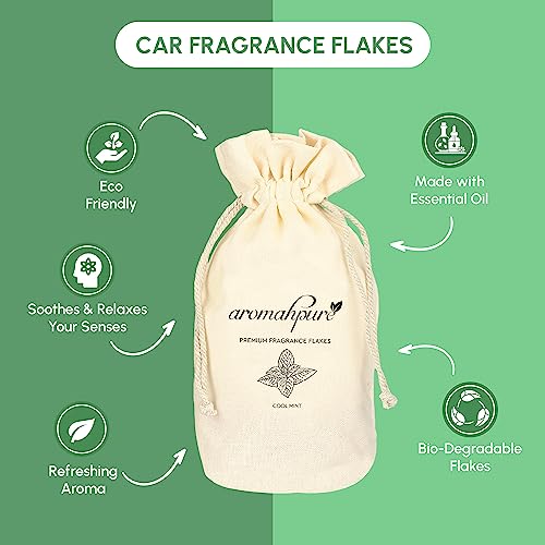 Aromahpure Premium Car Perfume Fragrance Flakes - Cool, Luxury Car Air Freshener made Organically with Essential Oil, Grains, and Flakes - 50 Gms, Last Upto 30 days, IFRA certified - Image 4