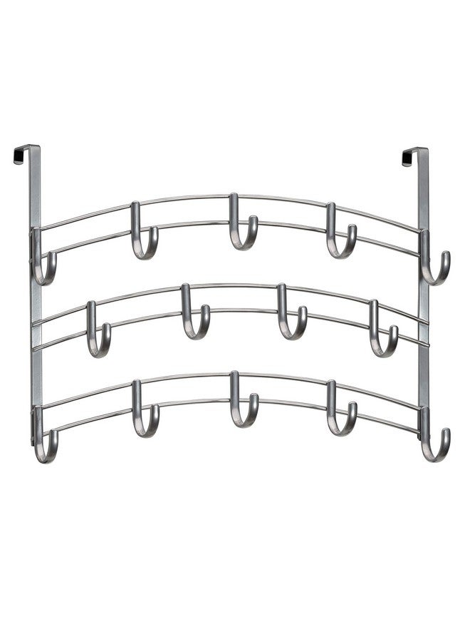 LYNK LYNK Professional® Home™ Over Door Hooks Rack - 14 Hook Over Door Hanger - Over Door Towel Rack - Hanging Towels or Clothes - Bathroom, Bedroom or Laundry Room - Lifetime Ltd. Warranty - Platinum  - Image 1