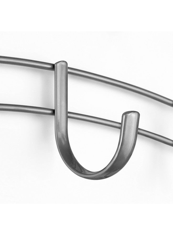 LYNK LYNK Professional® Home™ Over Door Hooks Rack - 14 Hook Over Door Hanger - Over Door Towel Rack - Hanging Towels or Clothes - Bathroom, Bedroom or Laundry Room - Lifetime Ltd. Warranty - Platinum  - Image 3
