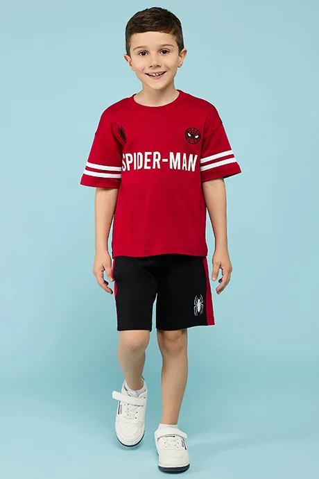 أر أند بي Spider-Man Print Shorts Pyjama Set