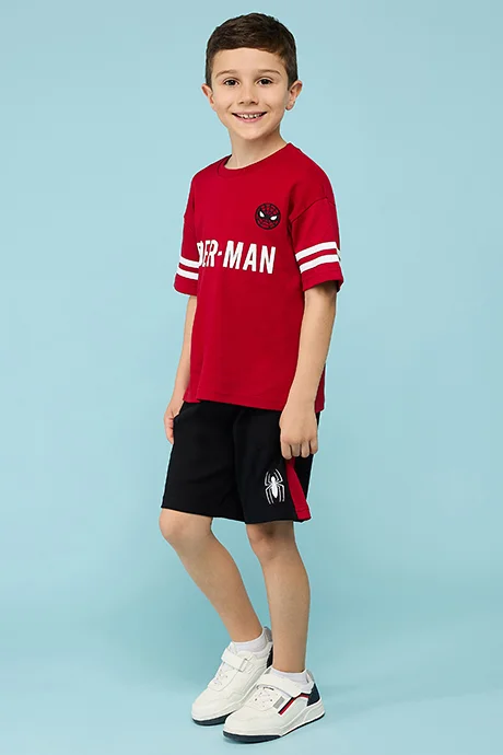 أر أند بي Spider-Man Print Shorts Pyjama Set