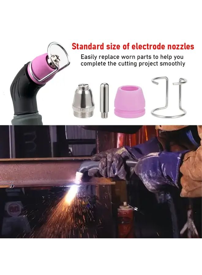 24 Pcs Plasma Cutter Consumables Kit Nozzles And Tips For Cutting Torch - Image 3