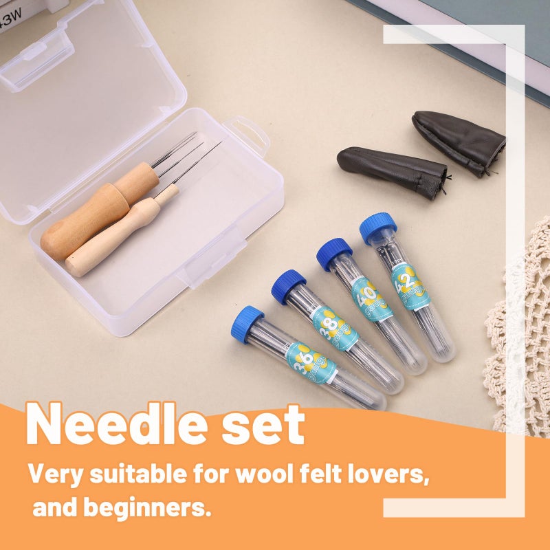 Yizzvb 82PCS Needle Felting Tools, Needle Felting Needles, 4 Sizes Felting Needles with Needle Bottle Felting Tool Holders, Complete Needle Felting Supplies for Beginner Professional - Image 3