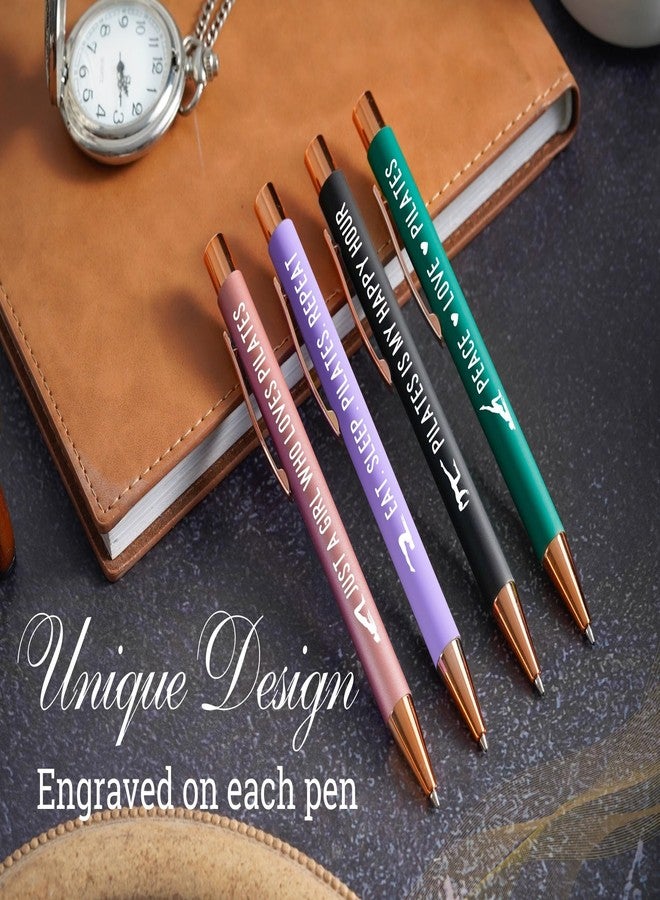 InnoBeta Pilates Gifts for Women, A Unique Gift for Pilates Lovers, Instructors, Teachers on Christmas, Birthday, Ballpoint Pen Set of 4 - Image 2