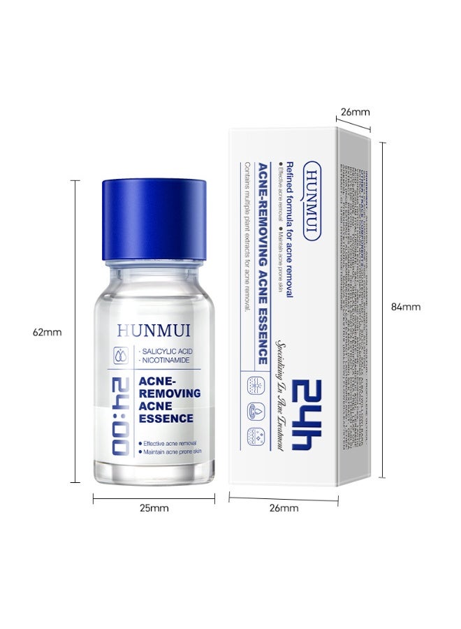 HUNMUI ACNE REMOVING ACNE ESSENCE, Salicylic Acid Drying Lotion – Fade Acnes Marks, Improve Skin Condition, Oil Control, Gentle Skincare for Sensitive Skin 10ml/0.35fl.Oz - Image 5