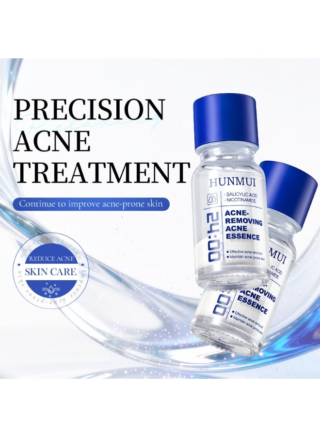 HUNMUI ACNE REMOVING ACNE ESSENCE, Salicylic Acid Drying Lotion – Fade Acnes Marks, Improve Skin Condition, Oil Control, Gentle Skincare for Sensitive Skin 10ml/0.35fl.Oz - Image 2