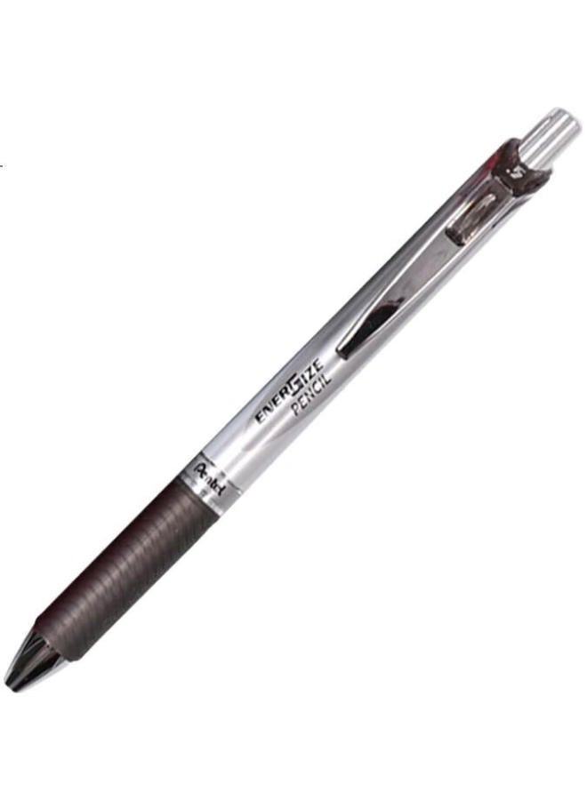Pentel قلم رصاص ميكانيكي بنتل Pl75، رصاص 0.5 مم، متين، لرسم الطلاب والامتحانات، مع ممحاة، أسود، عبوة فردية - Image 2
