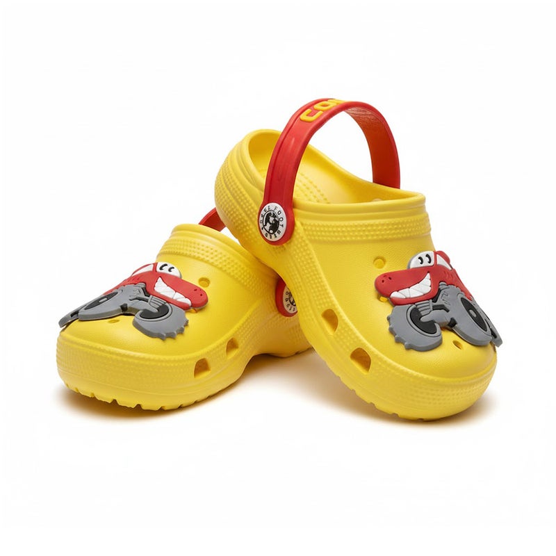 Kids CAR Clogs, Lightweight Slip-On Clog with Back Strap, Soft & Fun Design for Boys and Girls