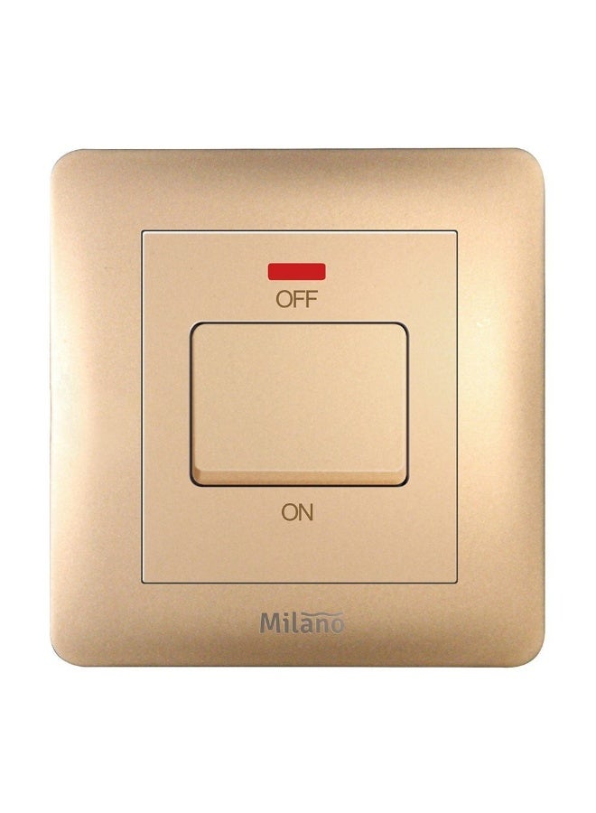 milano Danube Home - Milano 20A Dp Switch With Neon Gd Ps - Image 2