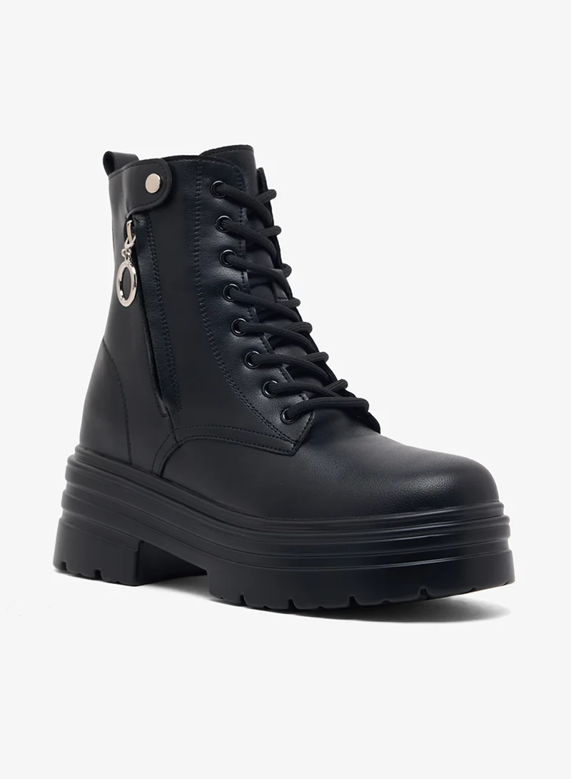 Ginger Lace Up Ankle Boots