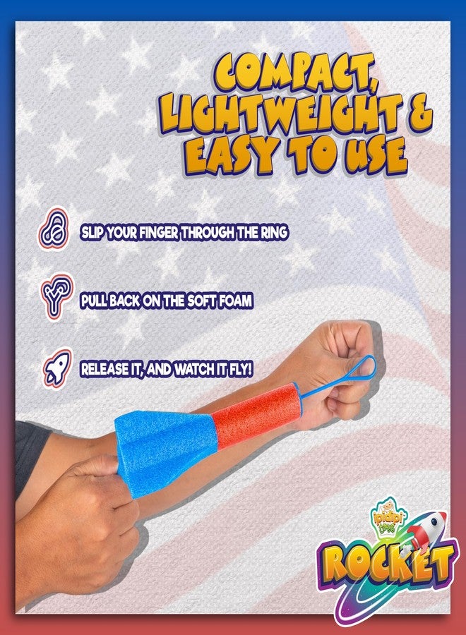 IPIDIPI TOYS Finger Rockets - Foam Rocket Launcher, Party Favors, High-Flying Air Rockets, Fun Gifts for Kids, Easter Basket Stuffers, Classroom Prizes, Assorted Colors, Pack of 12 - Image 3