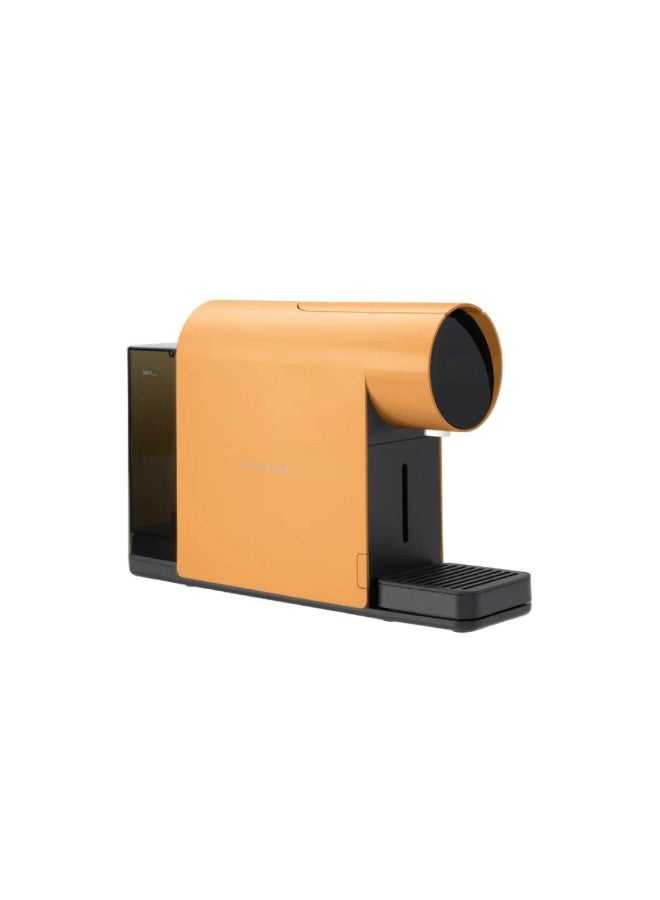 MORNING Mini Coffee Machine, Capsule Compatible, 650ml Water Tank, Precise Brewing, App Control, Compact Espresso Machine, Apricot - Image 1