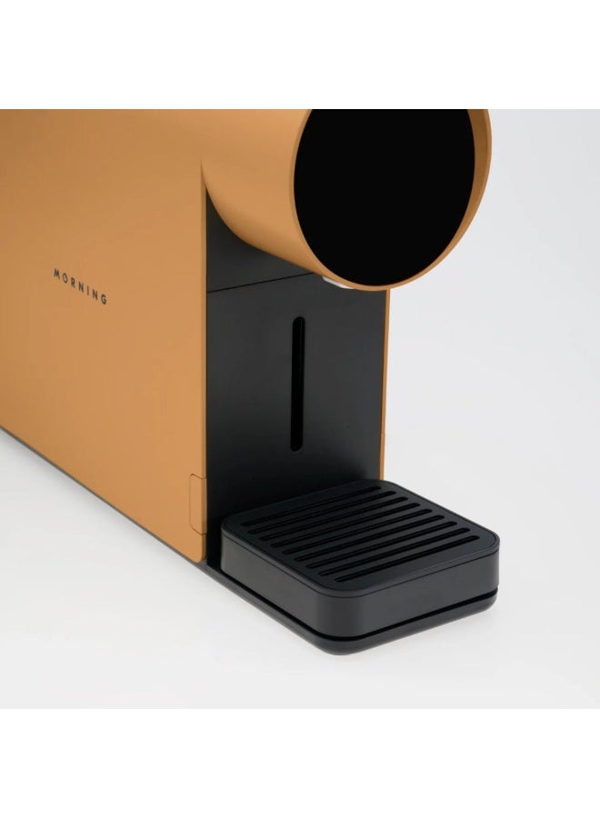 MORNING Mini Coffee Machine, Capsule Compatible, 650ml Water Tank, Precise Brewing, App Control, Compact Espresso Machine, Apricot - Image 5